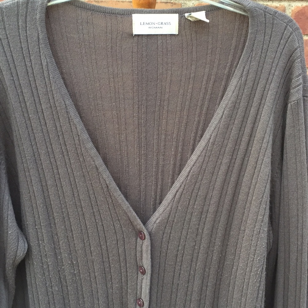 Long gray sweater